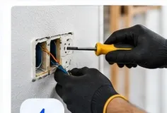 Servicio de electricidad realizado por técnico de SOLUMAN